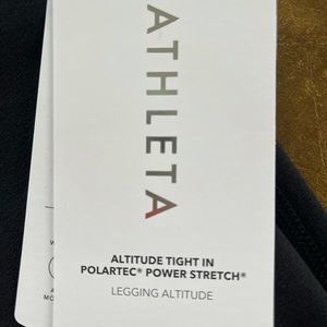 Brand new, Never worn, Athleta Altitude Tight in Polartex Power Stretch size